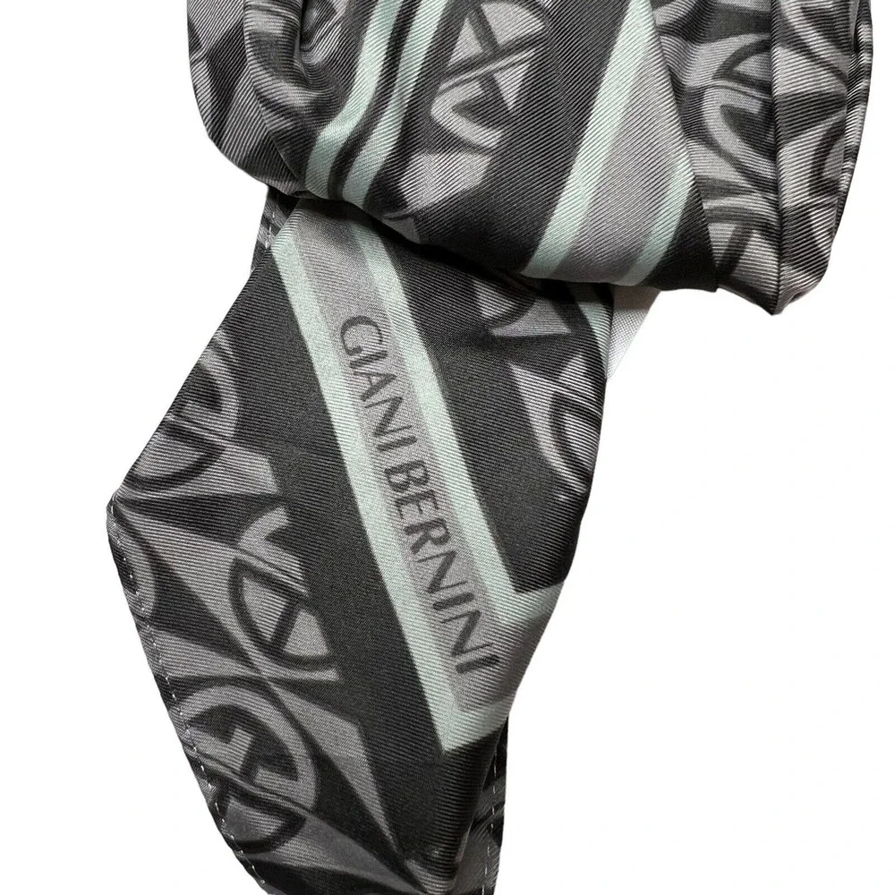 Giani Bernini‎ Bordered Paisley Kite Scarf Grey New